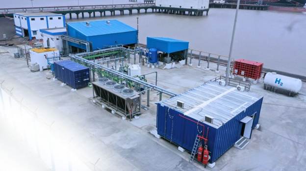 India's First Green Hydrogen Power Plant Begins Operations at Kandla Port