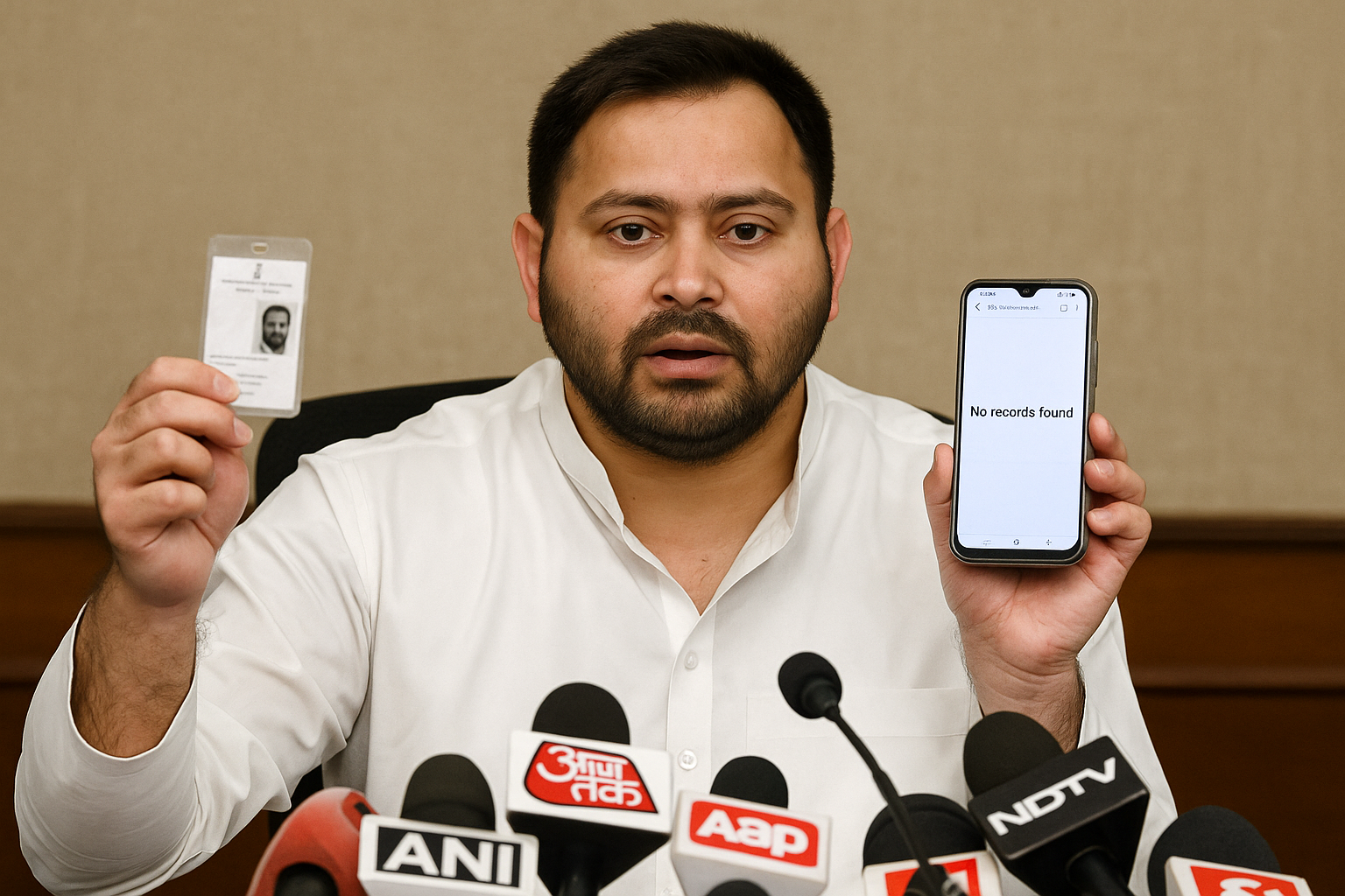 Tejashwi Yadav's Voter ID Drama
