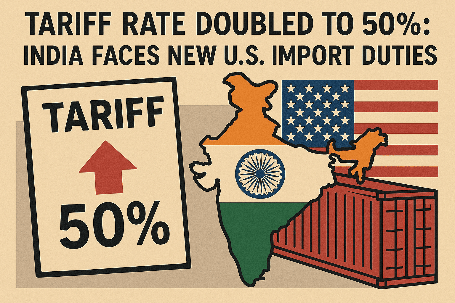 Trump Doubles Tariffs on India to 50%