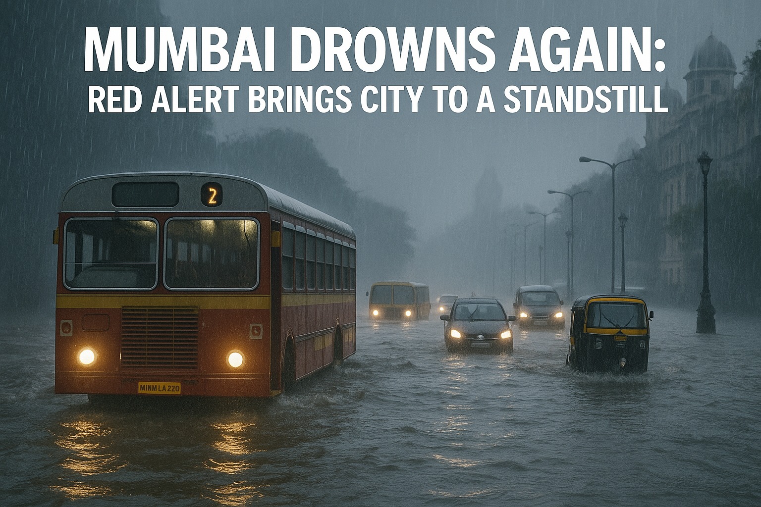Mumbai Drowns Again: Red Alert Brings City to a Standstill