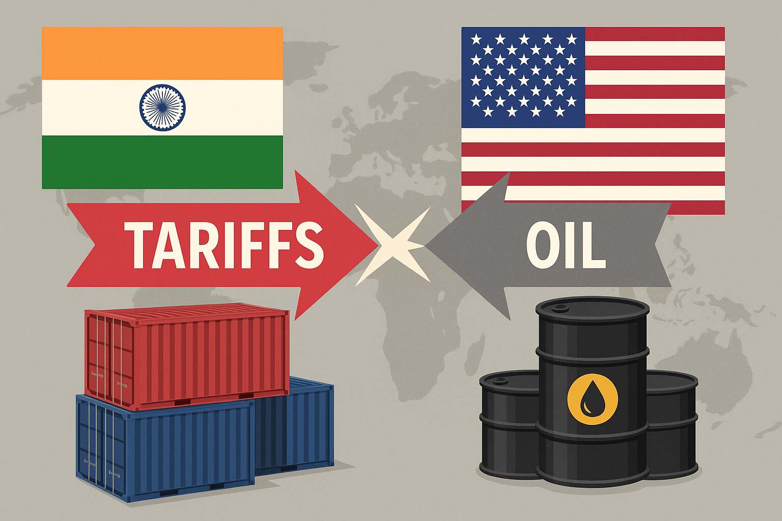 India US trade tensions over tariffs and Russian oil imports
