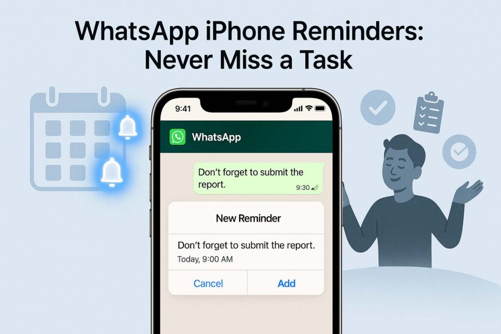 WhatsApp iPhone Reminders: Never Miss a Task