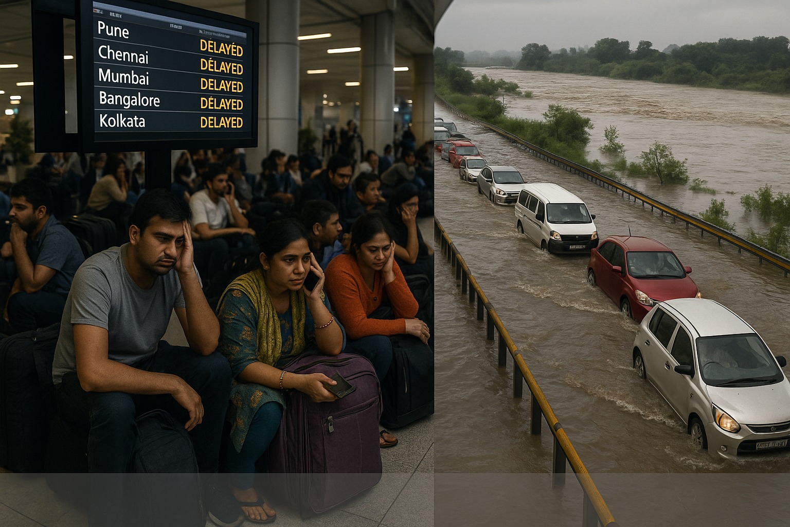 Red Alert in Delhi-NCR: Yamuna Set to Cross Critical Mark as 100 Flights Delayed and 54 Trains Cancelled
