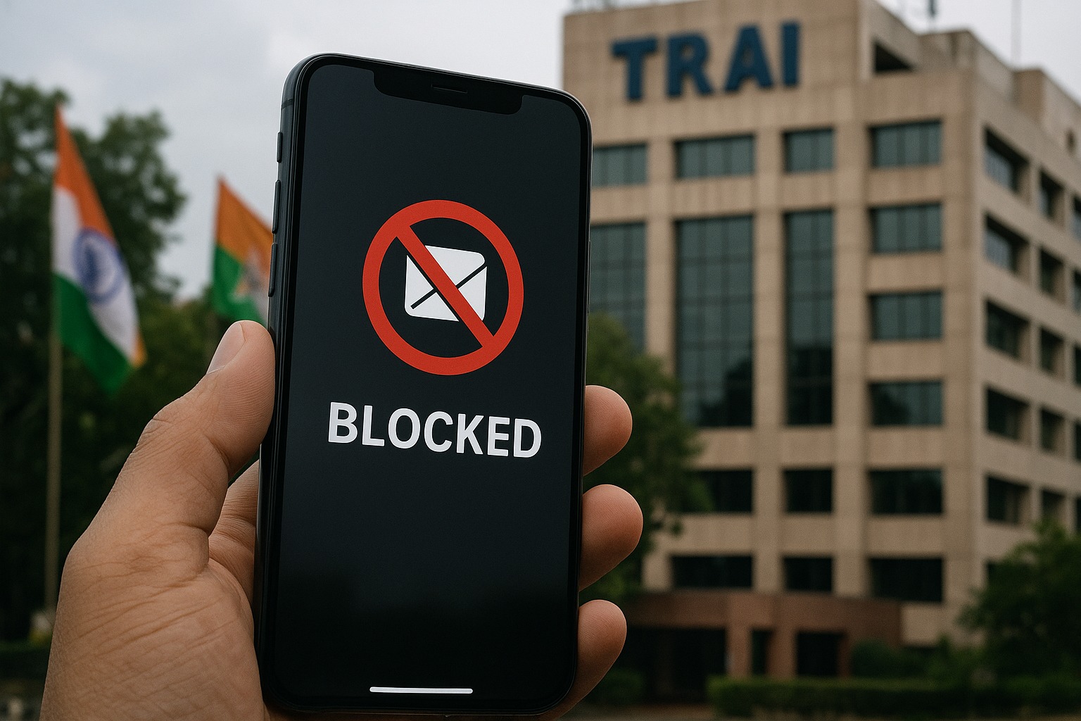 TRAI headquarters building in New Delhi