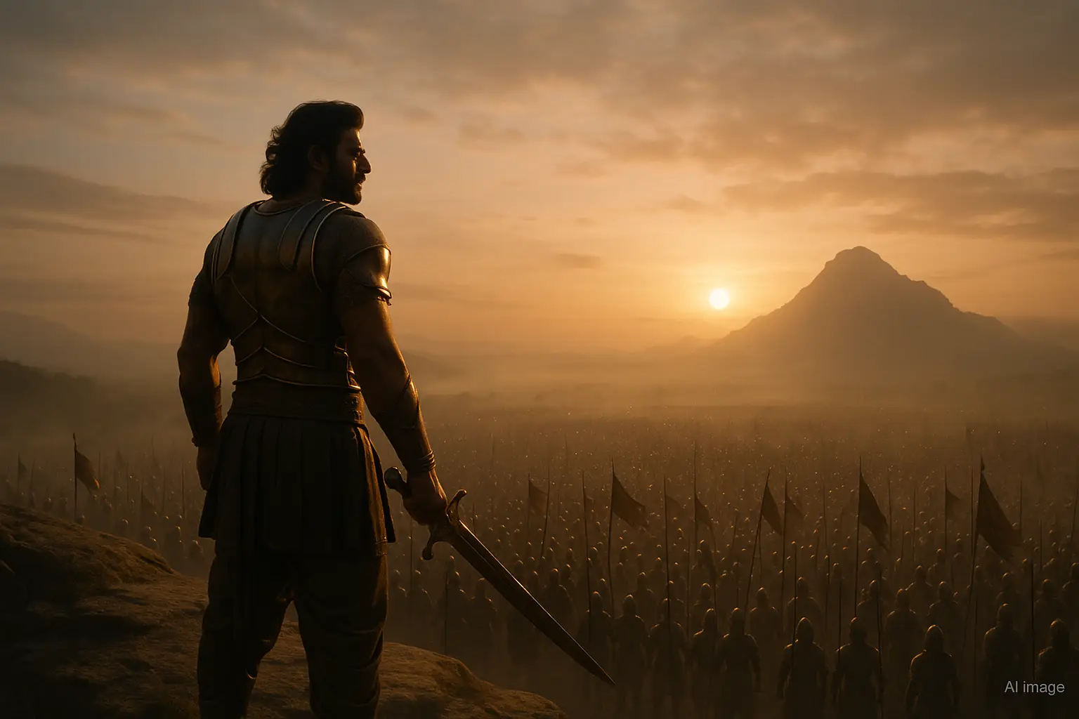 Baahubali The Epic movie still with Prabhas in action, SS Rajamouli direction, record-breaking box office prediction