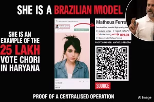 Brazilian model reacts to Rahul Gandhi Haryana voter fraud claim