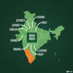 Indian news scene related to US Trade Deal and India Map.