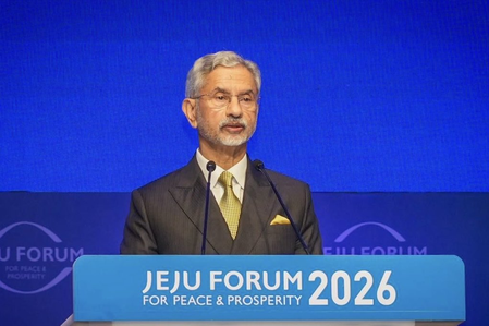 EAM Jaishankar calls for greater global cooperation, invokes 'Vasudhaiva Kutumbakam' at Jeju Forum in South Korea