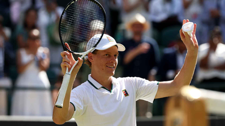 Wimbledon: Sinner remains on course, safely through to semis with win over Struff