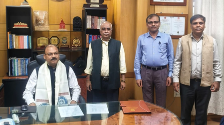 Prof. Debabrata Das takes charge as Tripura University VC, pledges academic excellence