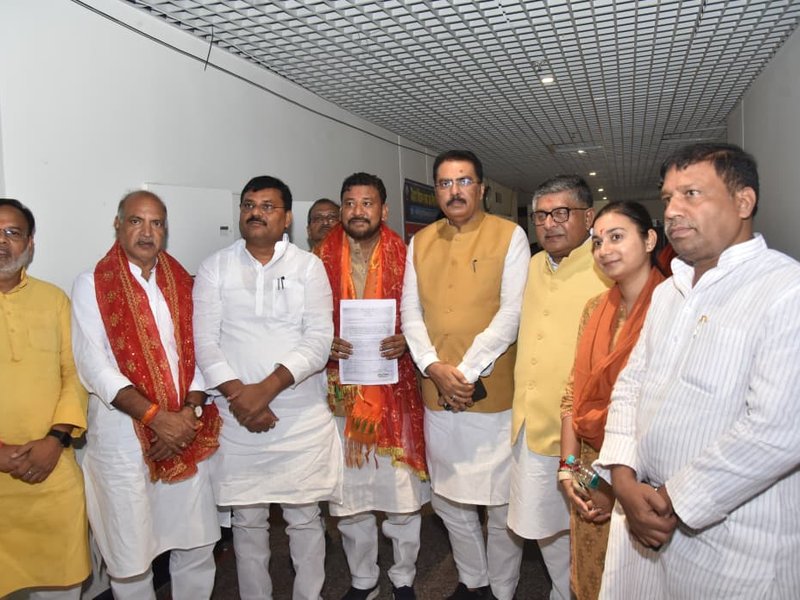 Bankipur bypoll: BJP candidate Abhishek Kumar files nomination amid show of strength